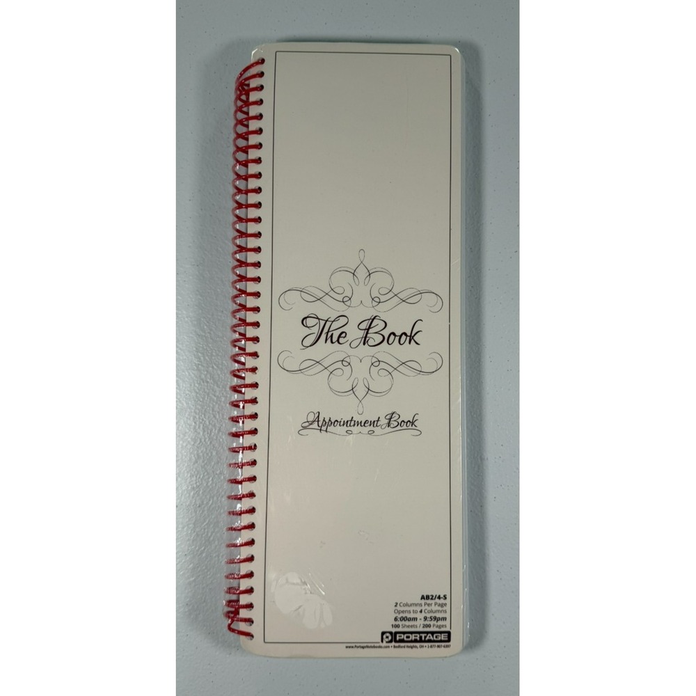 Portage The Book Appointment Book AB2/4-S 2 Column Undated Planner NEW Sealed